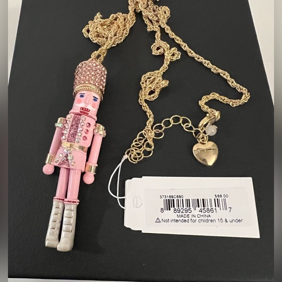 Betsey Johnson Nutcracker Rhinestone Long Pendant Necklace NWT - Picture 6 of 16